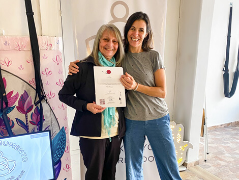 Estudiante y docente con certificado de Reiki en Tandil