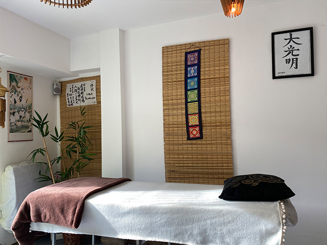 Espacio de Reiki — detalle del ambiente