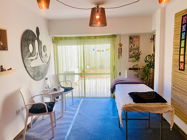 Espacio de Reiki — rincón de descanso